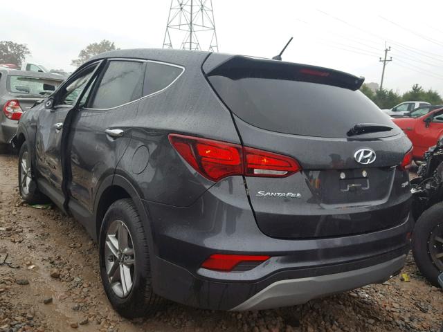 5XYZT3LB0JG563199 - 2018 HYUNDAI SANTA FE S GRAY photo 3