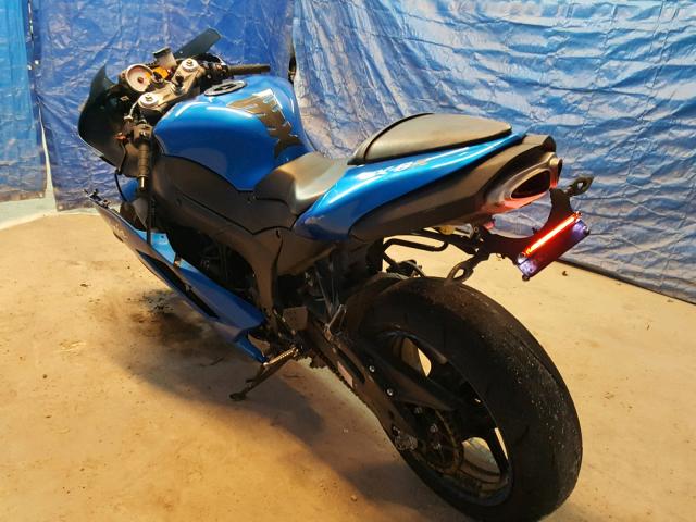 JKAZX4P118A040323 - 2008 KAWASAKI ZX600 P BLUE photo 3