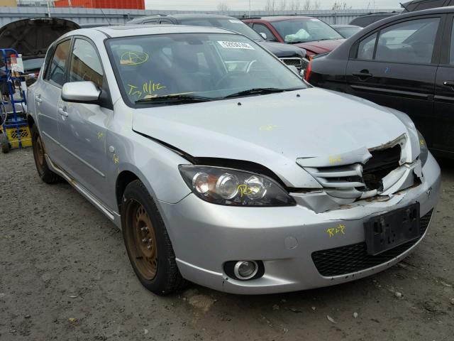 JM1BK143751340485 - 2005 MAZDA 3 HATCHBAC SILVER photo 1