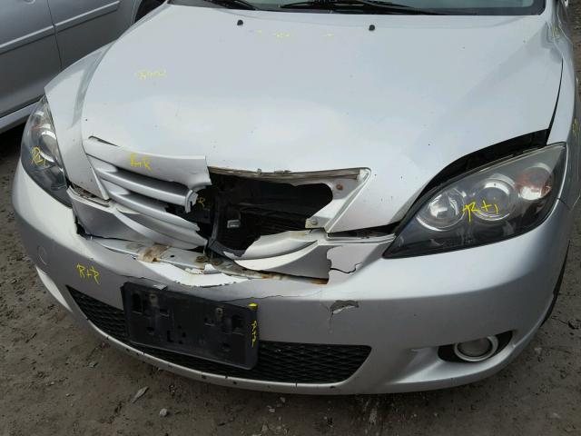 JM1BK143751340485 - 2005 MAZDA 3 HATCHBAC SILVER photo 9