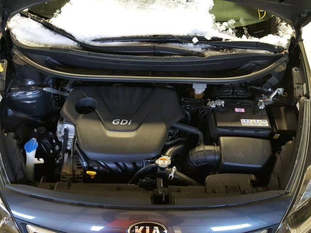 KNADN4A36F6456560 - 2015 KIA RIO EX GRAY photo 7