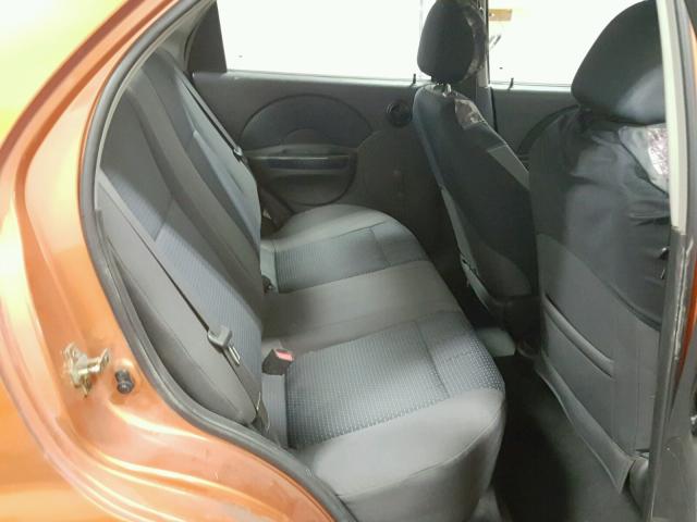 KL1TD56686B640908 - 2006 CHEVROLET AVEO BASE Қызғылт сары фото 6