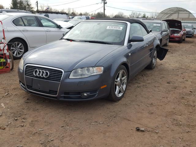 WAUAF48H07K016747 - 2007 AUDI A4 2.0T CA GRAY photo 2