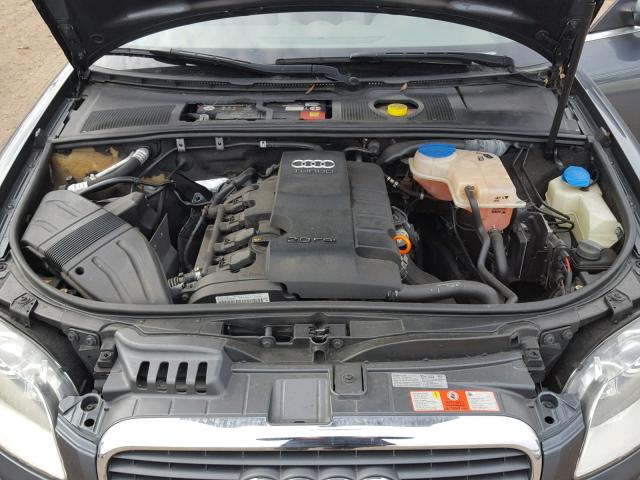 WAUAF48H07K016747 - 2007 AUDI A4 2.0T CA GRAY photo 7