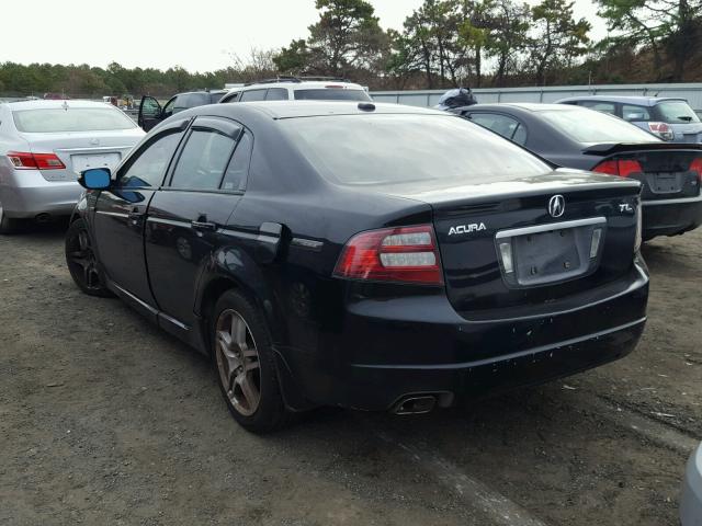 19UUA66287A026717 - 2007 ACURA TL BLACK photo 3