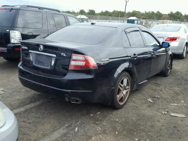 19UUA66287A026717 - 2007 ACURA TL BLACK photo 4