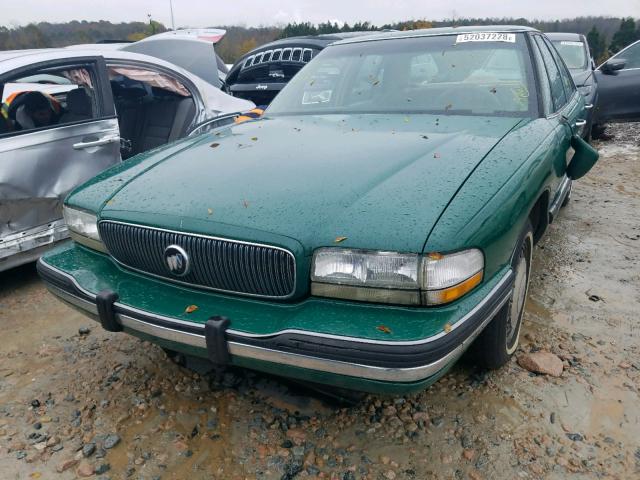 1G4HP52L9SH506624 - 1995 BUICK LESABRE CU GREEN photo 2