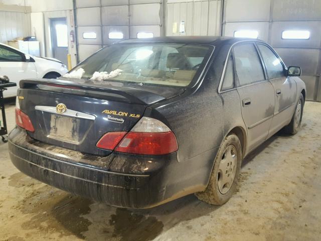 4T1BF28B74U353726 - 2004 TOYOTA AVALON XL BLACK photo 4