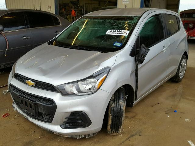 KL8CB6SA9GC572587 - 2016 CHEVROLET SPARK LS SILVER photo 2