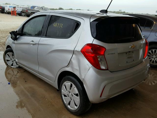 KL8CB6SA9GC572587 - 2016 CHEVROLET SPARK LS SILVER photo 3