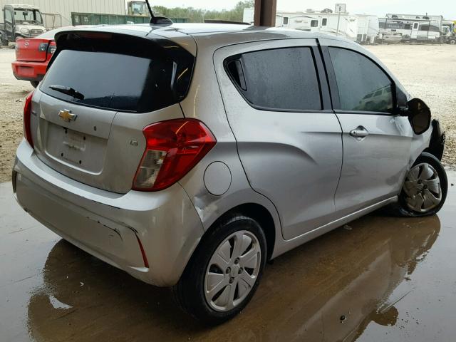 KL8CB6SA9GC572587 - 2016 CHEVROLET SPARK LS SILVER photo 4