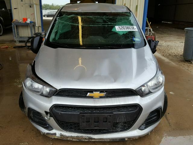 KL8CB6SA9GC572587 - 2016 CHEVROLET SPARK LS SILVER photo 9