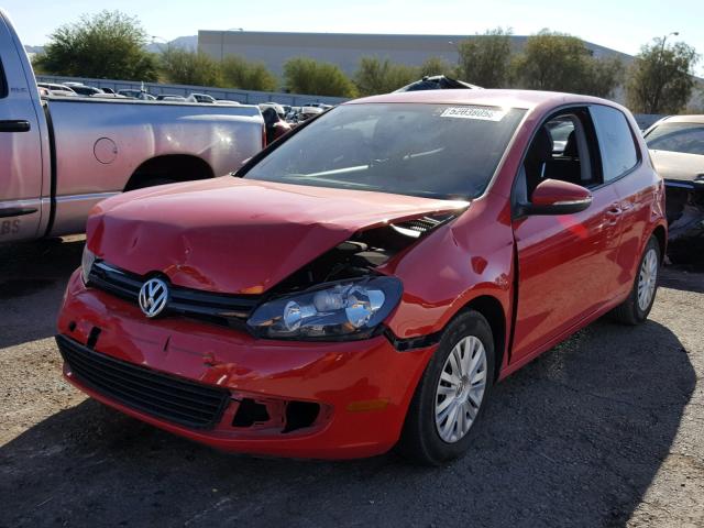 WVWBB7AJ0DW005205 - 2013 VOLKSWAGEN GOLF 红色 照片 2