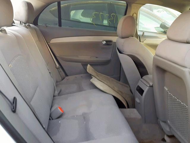 1G1ZH57B89F115985 - 2009 CHEVROLET MALIBU 1LT WHITE photo 6