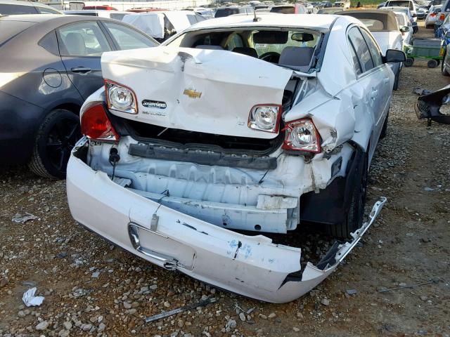 1G1ZH57B89F115985 - 2009 CHEVROLET MALIBU 1LT WHITE photo 9