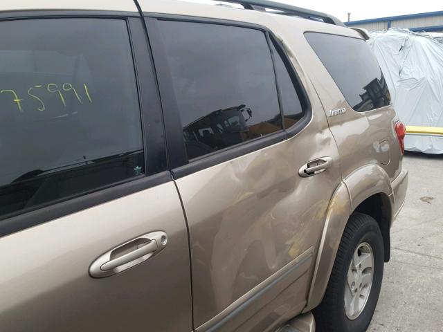 5TDBT48AX5S253335 - 2005 TOYOTA SEQUOIA LI GOLD photo 9