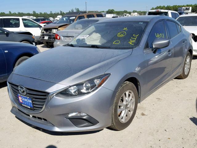 JM1BM1V73E1142336 - 2014 MAZDA 3 TOURING SILVER photo 2