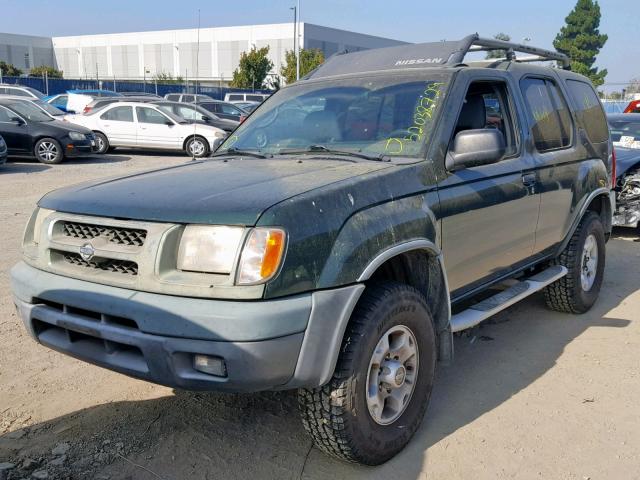 5N1ED28Y9YC549475 - 2000 NISSAN XTERRA XE GREEN photo 2