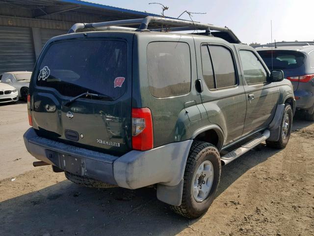 5N1ED28Y9YC549475 - 2000 NISSAN XTERRA XE GREEN photo 4