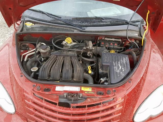 3A8FY48909T596006 - 2009 CHRYSLER PT CRUISER RED photo 7