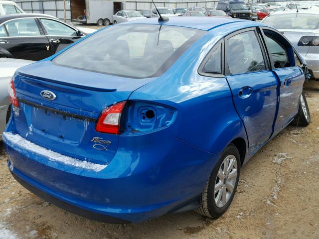 3FADP4BJ1DM140769 - 2013 FORD FIESTA SE BLUE photo 4