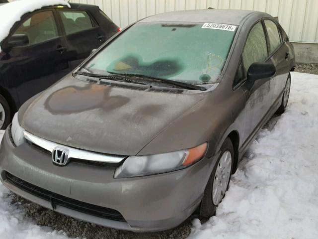 2HGFA15278H028698 - 2008 HONDA CIVIC DX GRAY photo 2