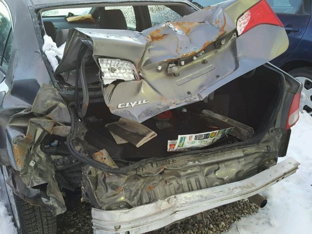 2HGFA15278H028698 - 2008 HONDA CIVIC DX GRAY photo 9