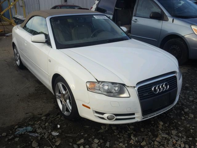 WAUDF48H28K004470 - 2008 AUDI A4 2.0T CA WHITE photo 1