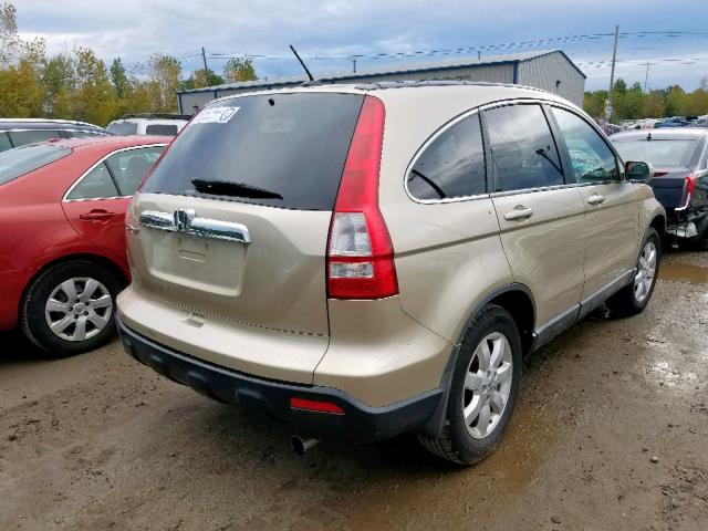 5J6RE48748L025957 - 2008 HONDA CR-V EXL GOLD photo 4