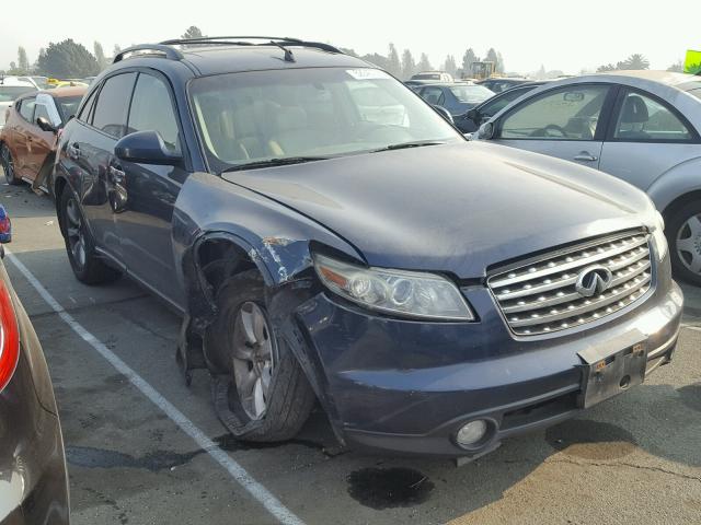 JNRAS08W95X202678 - 2005 INFINITI FX35 BLUE photo 1