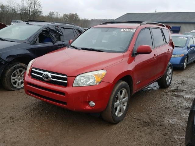 JTMBD31V375103225 - 2007 TOYOTA RAV4 LIMIT RED photo 2