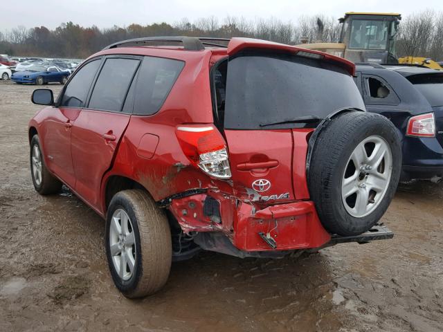 JTMBD31V375103225 - 2007 TOYOTA RAV4 LIMIT RED photo 3