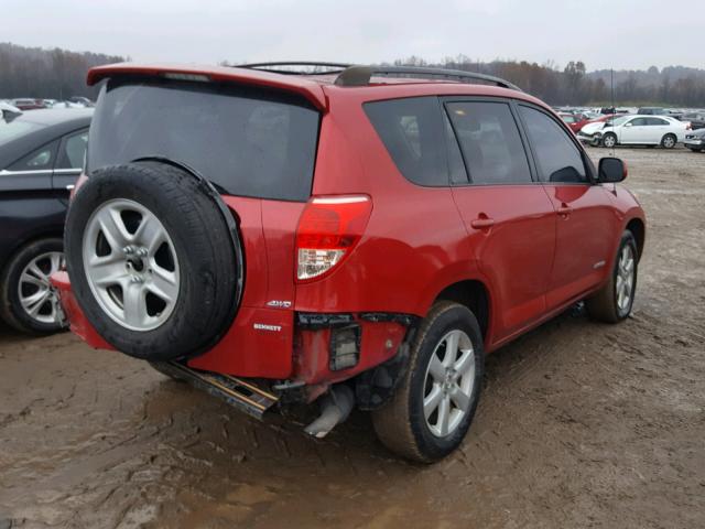 JTMBD31V375103225 - 2007 TOYOTA RAV4 LIMIT RED photo 4