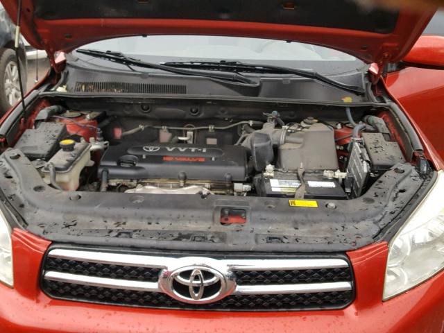 JTMBD31V375103225 - 2007 TOYOTA RAV4 LIMIT RED photo 7