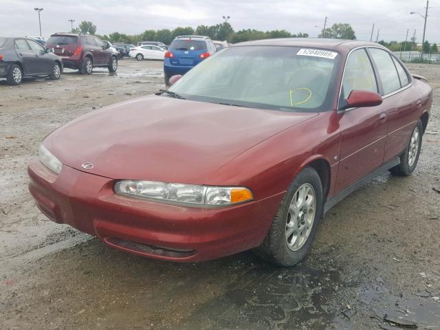 1G3WS52HX1F266368 - 2001 OLDSMOBILE INTRIGUE G RED photo 2