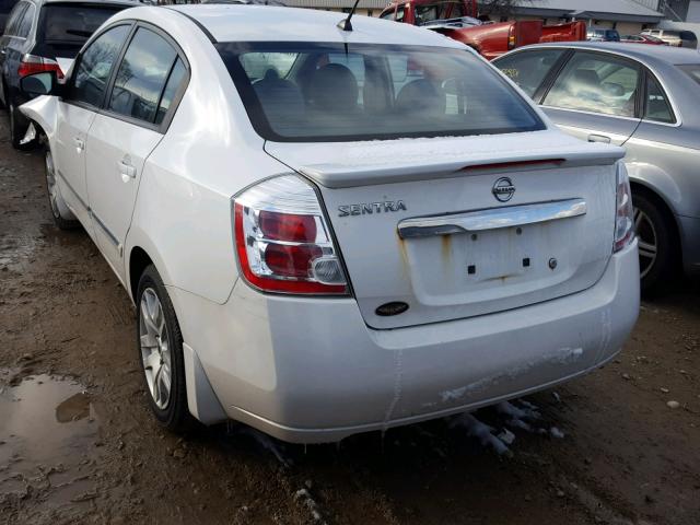 3N1AB6AP9CL702485 - 2012 NISSAN SENTRA 2.0 GRAY photo 3