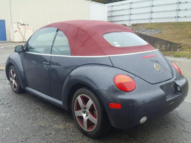3VWCM31Y85M351537 - 2005 VOLKSWAGEN NEW BEETLE ნაცრისფერი ფოტო 3