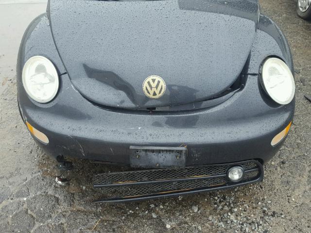 3VWCM31Y85M351537 - 2005 VOLKSWAGEN NEW BEETLE ნაცრისფერი ფოტო 7