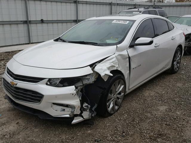 1G1ZH5SX0GF344192 - 2016 CHEVROLET MALIBU PRE WHITE photo 2