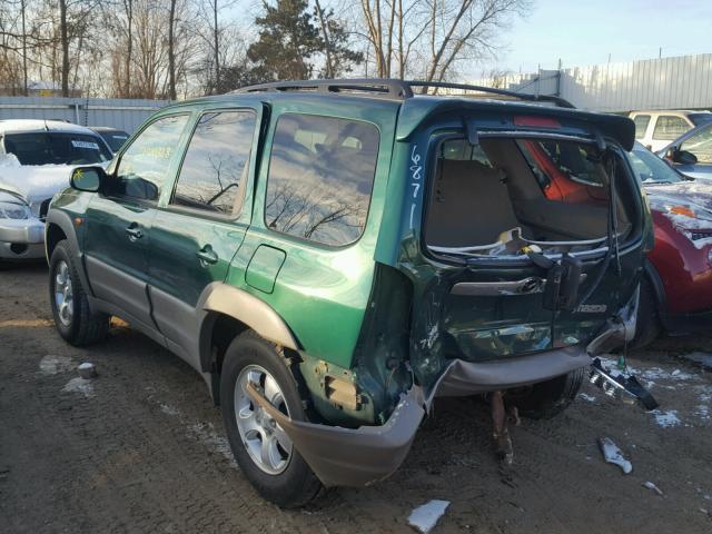 4F2YU07121KM16871 - 2001 MAZDA TRIBUTE DX 绿色 照片 3