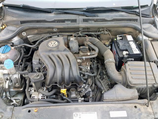 3VW2K7AJ7DM404139 - 2013 VOLKSWAGEN JETTA BASE Արծաթագույն լուսանկար 7
