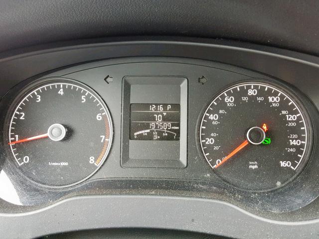 3VW2K7AJ7DM404139 - 2013 VOLKSWAGEN JETTA BASE Արծաթագույն լուսանկար 8