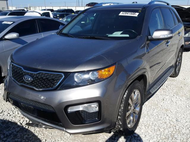 5XYKW4A29CG307258 - 2012 KIA SORENTO SX GRAY photo 2