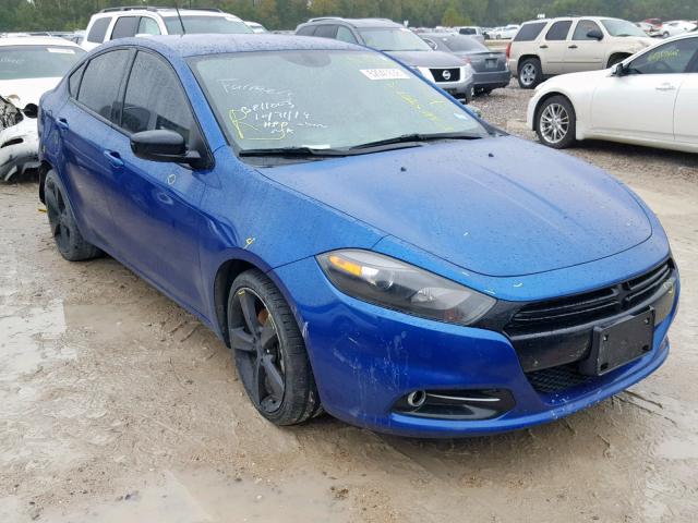 1C3CDFBB6ED802561 - 2014 DODGE DART SXT BLUE photo 1