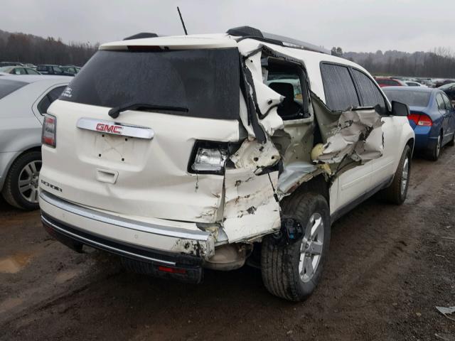 1GKKRPKD9FJ121754 - 2015 GMC ACADIA SLE WHITE photo 4