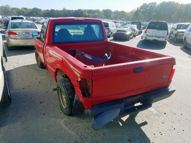 1FTYR10U72TA73336 - 2002 FORD RANGER RED photo 3