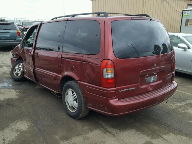 1GNDX13E32D181964 - 2002 CHEVROLET VENTURE LU RED photo 3