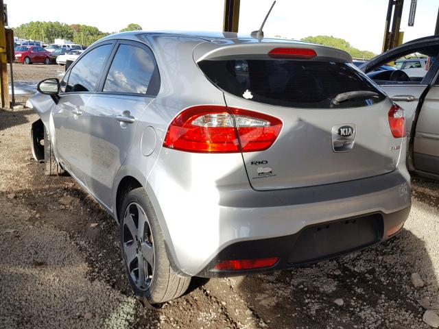 KNADN5A37D6167819 - 2013 KIA RIO EX SILVER photo 3