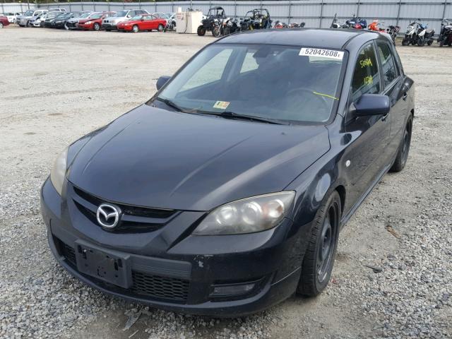 JM1BK34L081803163 - 2008 MAZDA SPEED 3 BLACK photo 2