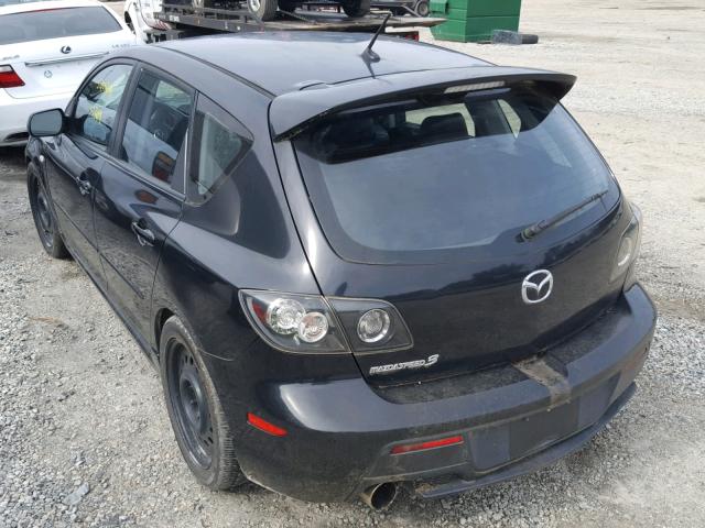 JM1BK34L081803163 - 2008 MAZDA SPEED 3 BLACK photo 3
